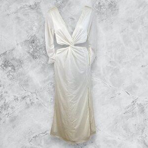 LPA Cut Out Midi Dress - White